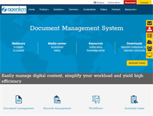 Tablet Screenshot of openkm.com